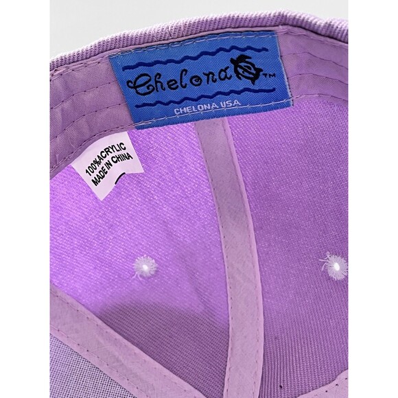 Chelona USA Lavender Hawaii adjustable strapback cap hat Embroidered - Picture 7 of 9